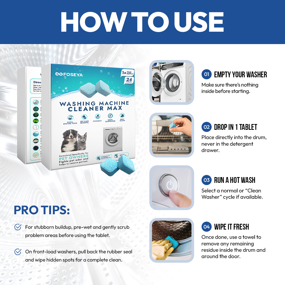 Foseya™ Washing Machine Cleaner Max