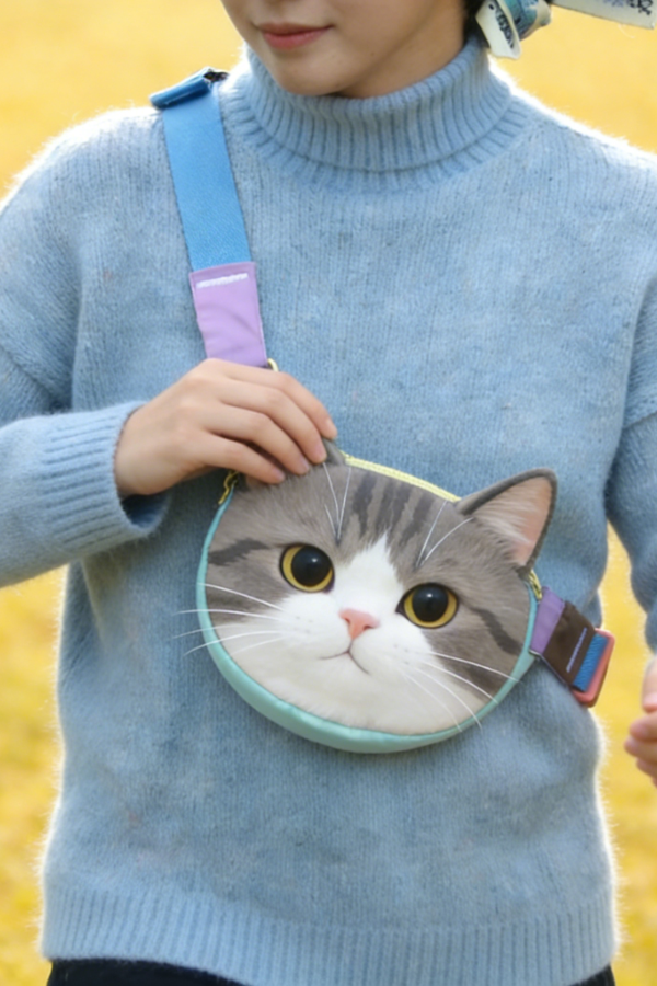 Together Meow Messenger Bag-cat Cat
