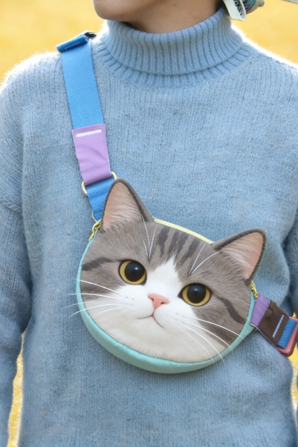 Together Meow Messenger Bag-cat Cat