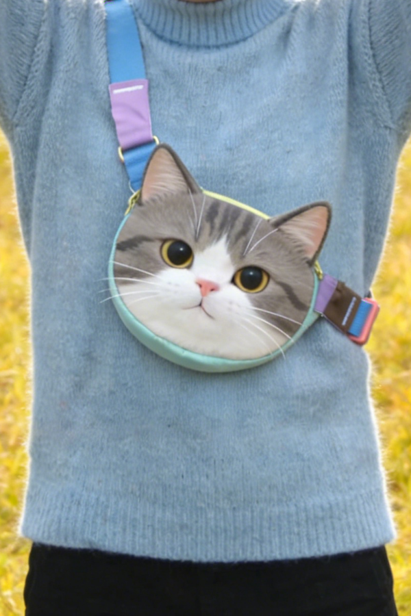Together Meow Messenger Bag-cat Cat