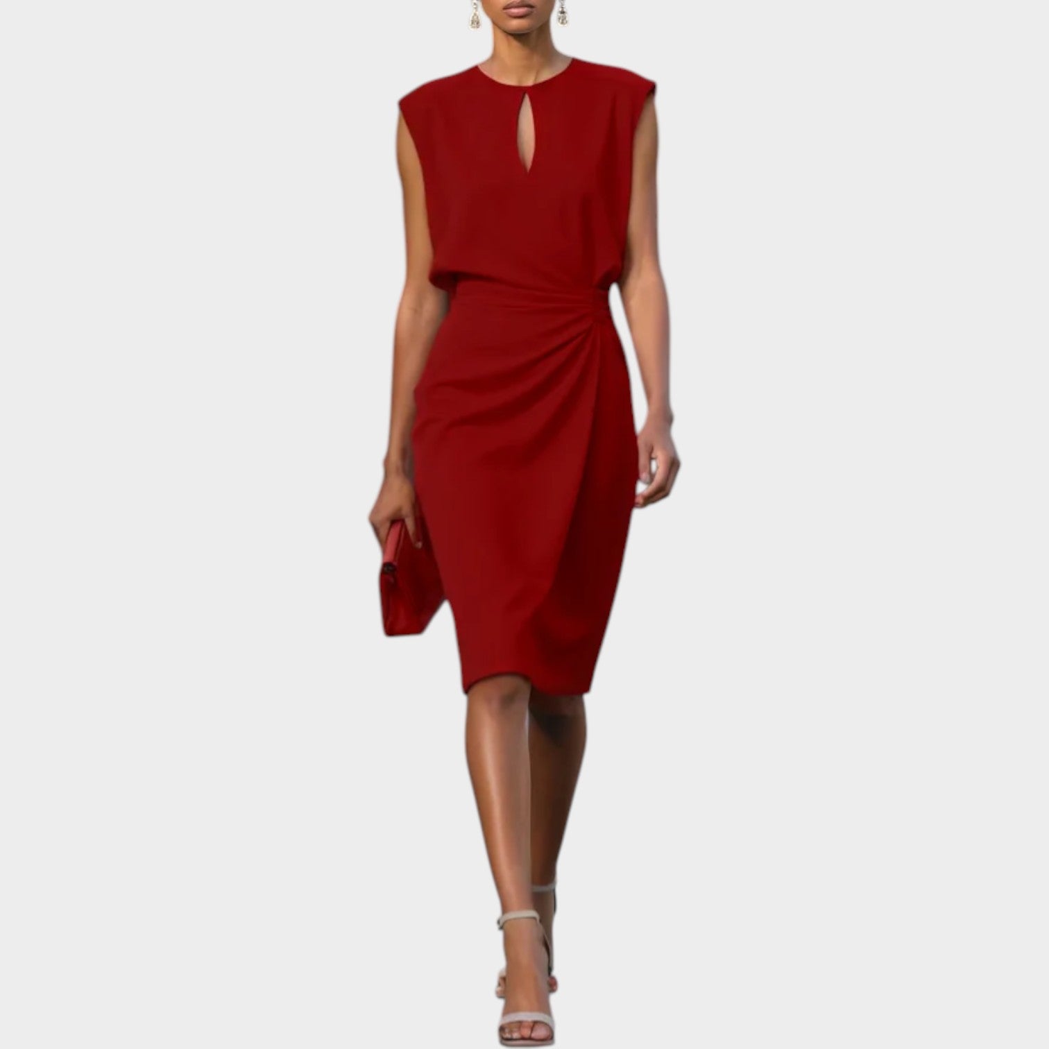 Sophia Draped Midi Dress