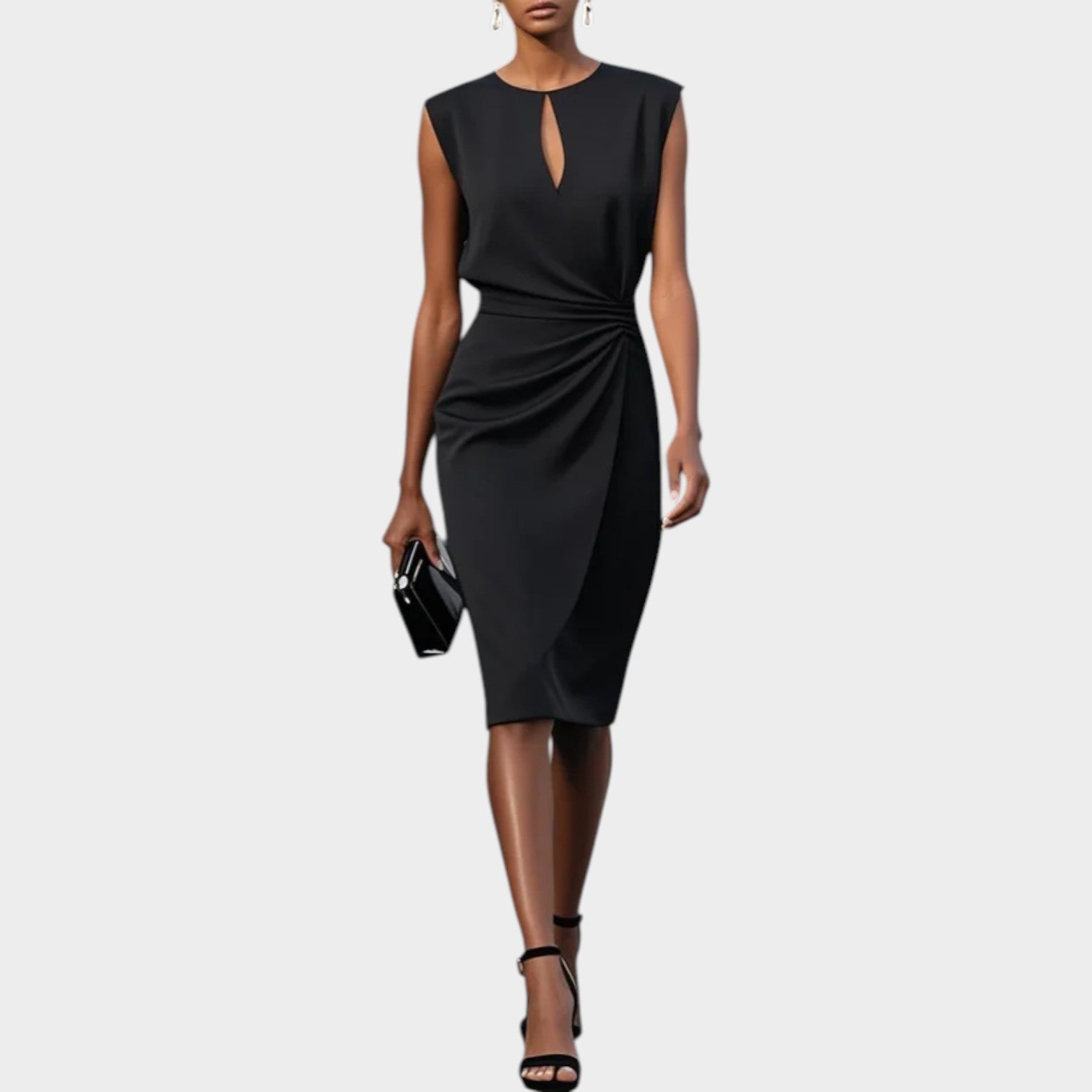 Sophia Draped Midi Dress