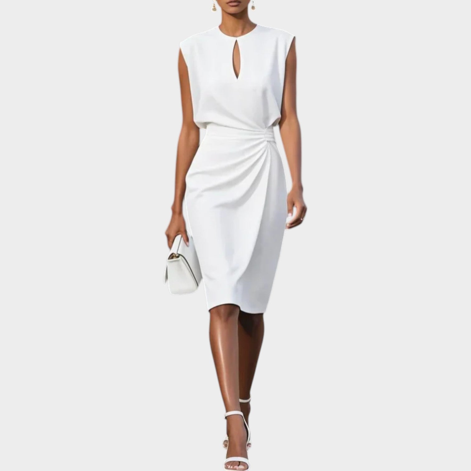 Sophia Draped Midi Dress