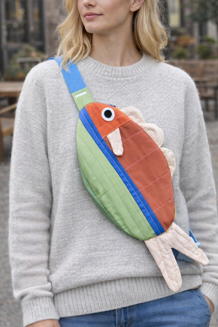 Swim Along Crossbody Fish Bag