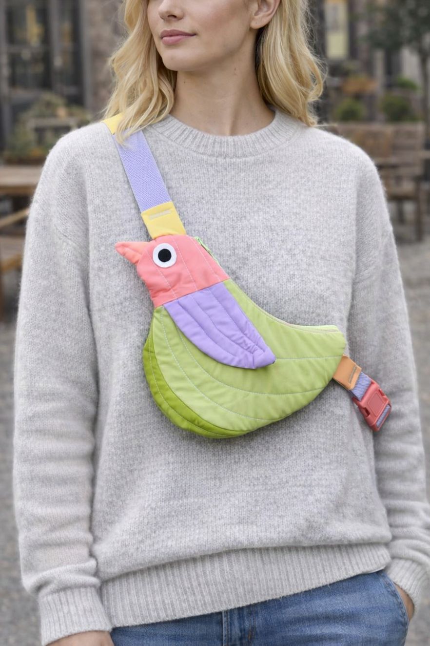 Fly Away Crossbody Bird Bag- Songbird