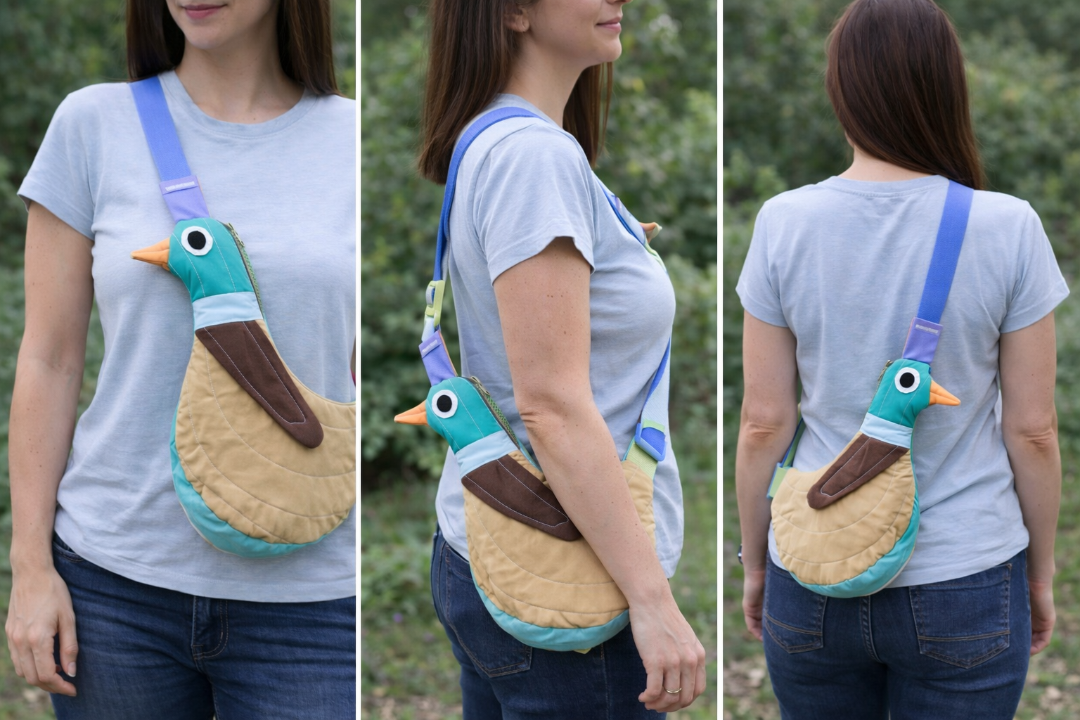 Fly Away Crossbody Bird Bag - Duck