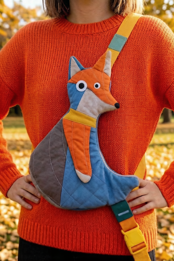 Forest Running Messenger Bag-little Fox