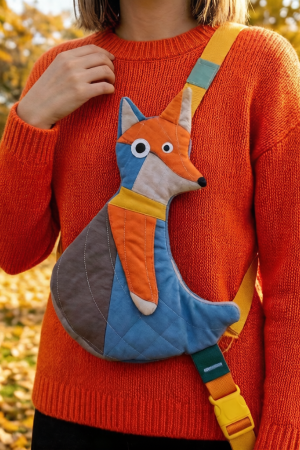 Forest Running Messenger Bag-little Fox