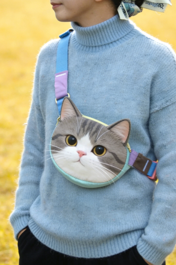 Together Meow Messenger Bag-cat Cat