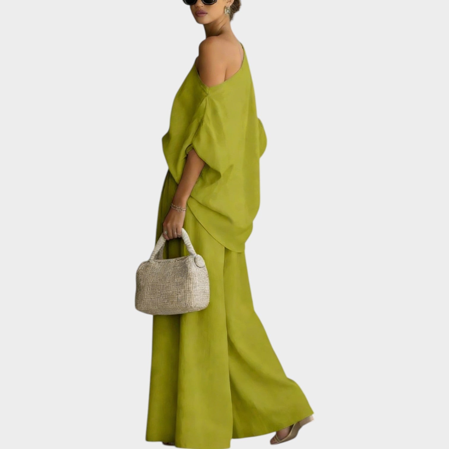 One-Shoulder Two-Piece Set