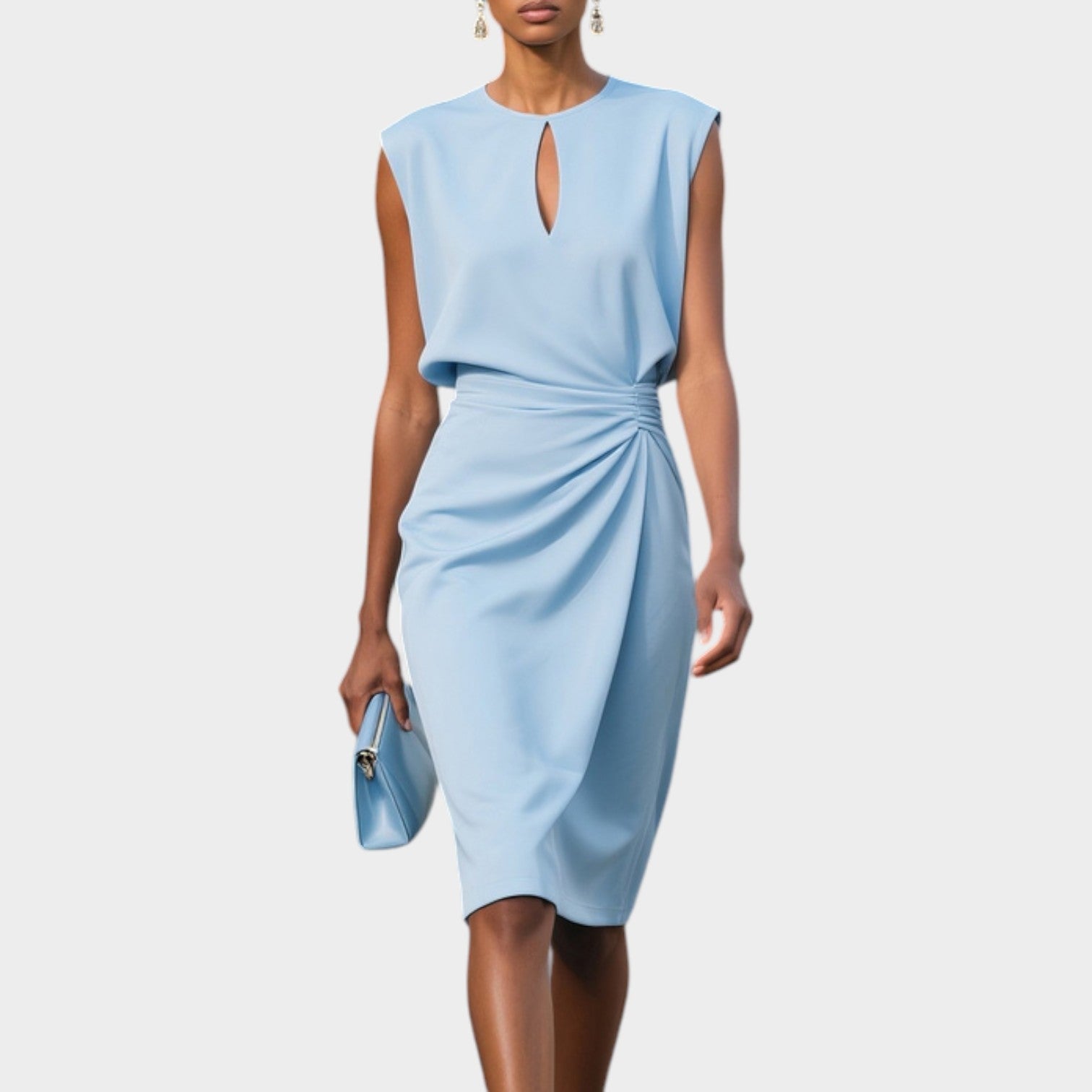 Sophia Draped Midi Dress