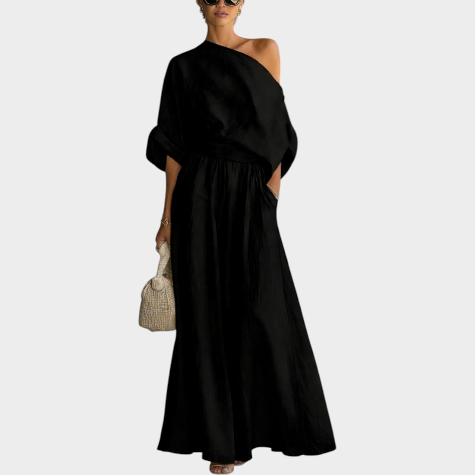 One-Shoulder Two-Piece Set