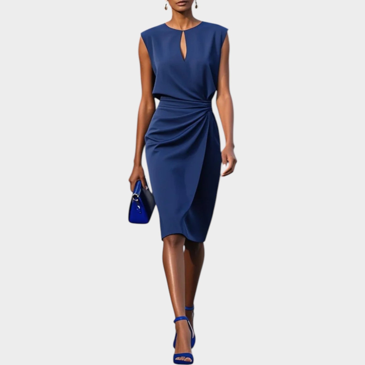 Sophia Draped Midi Dress