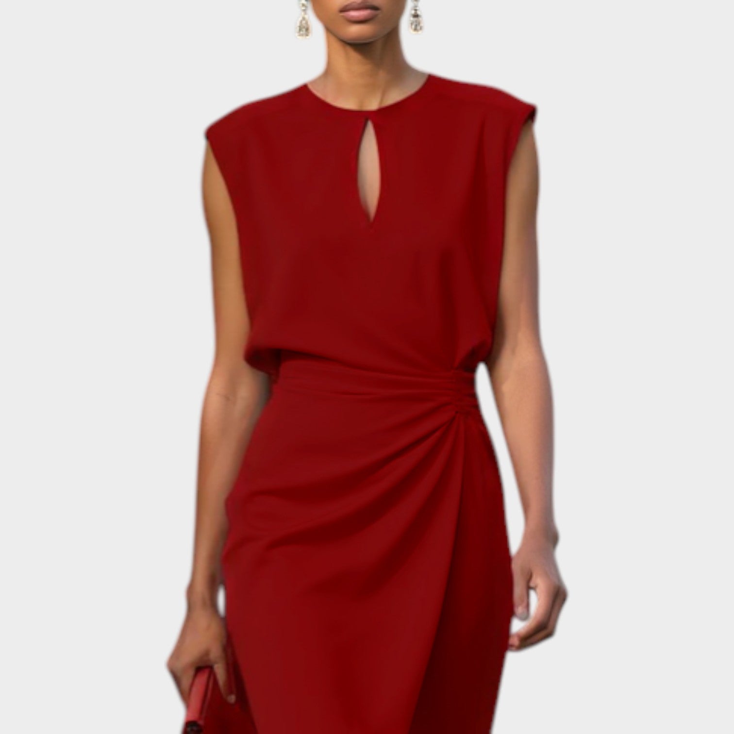 Sophia Draped Midi Dress