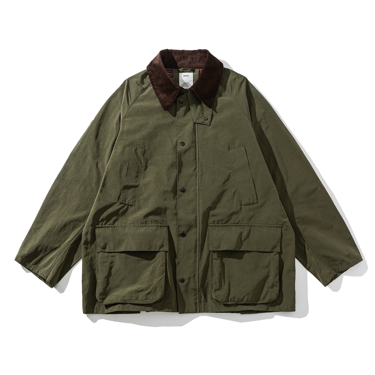 Olive Corduroy-Collar Field Jacket LE0204