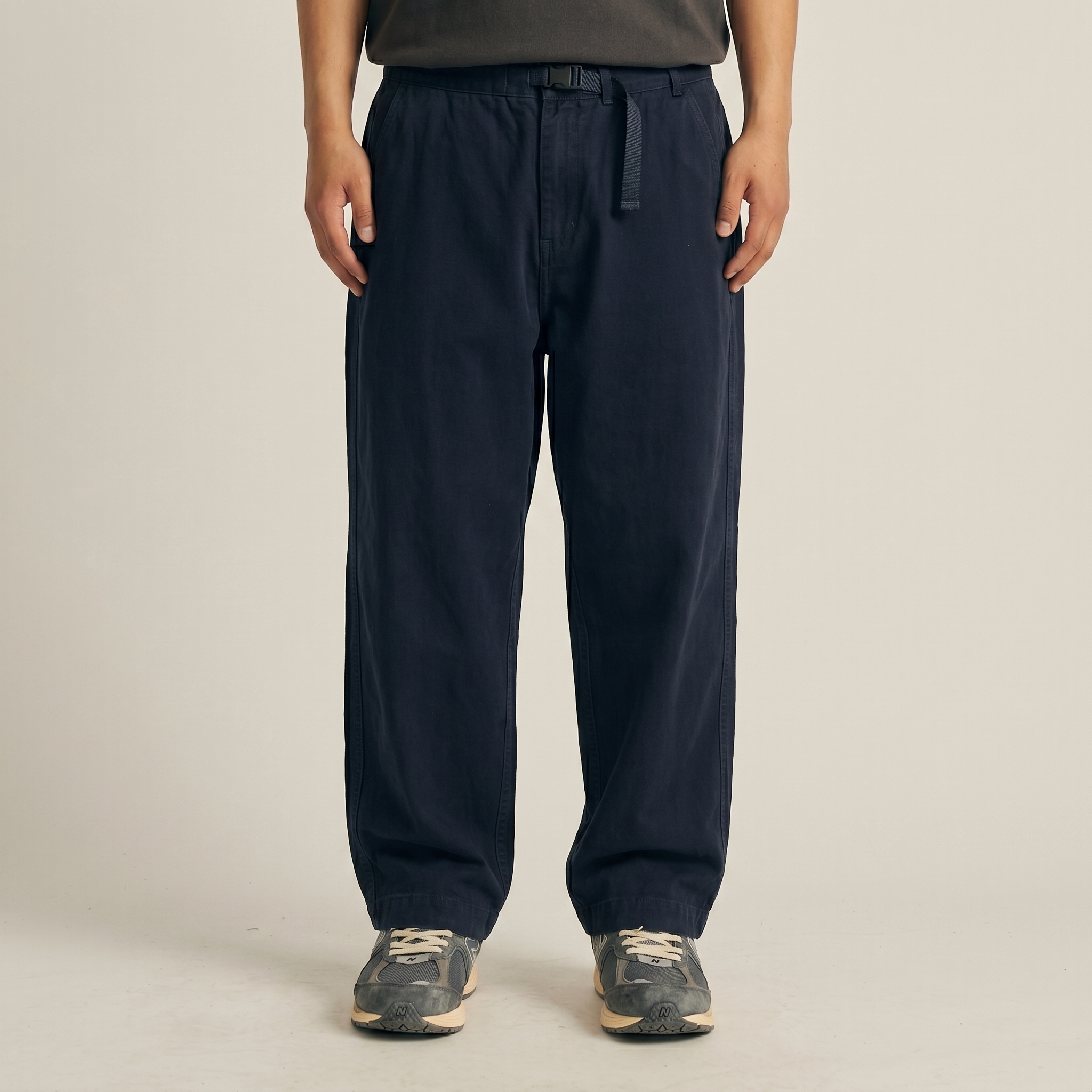 Men's Tapered Fit Casual Pants - Relaxed Twill Utility Trousers