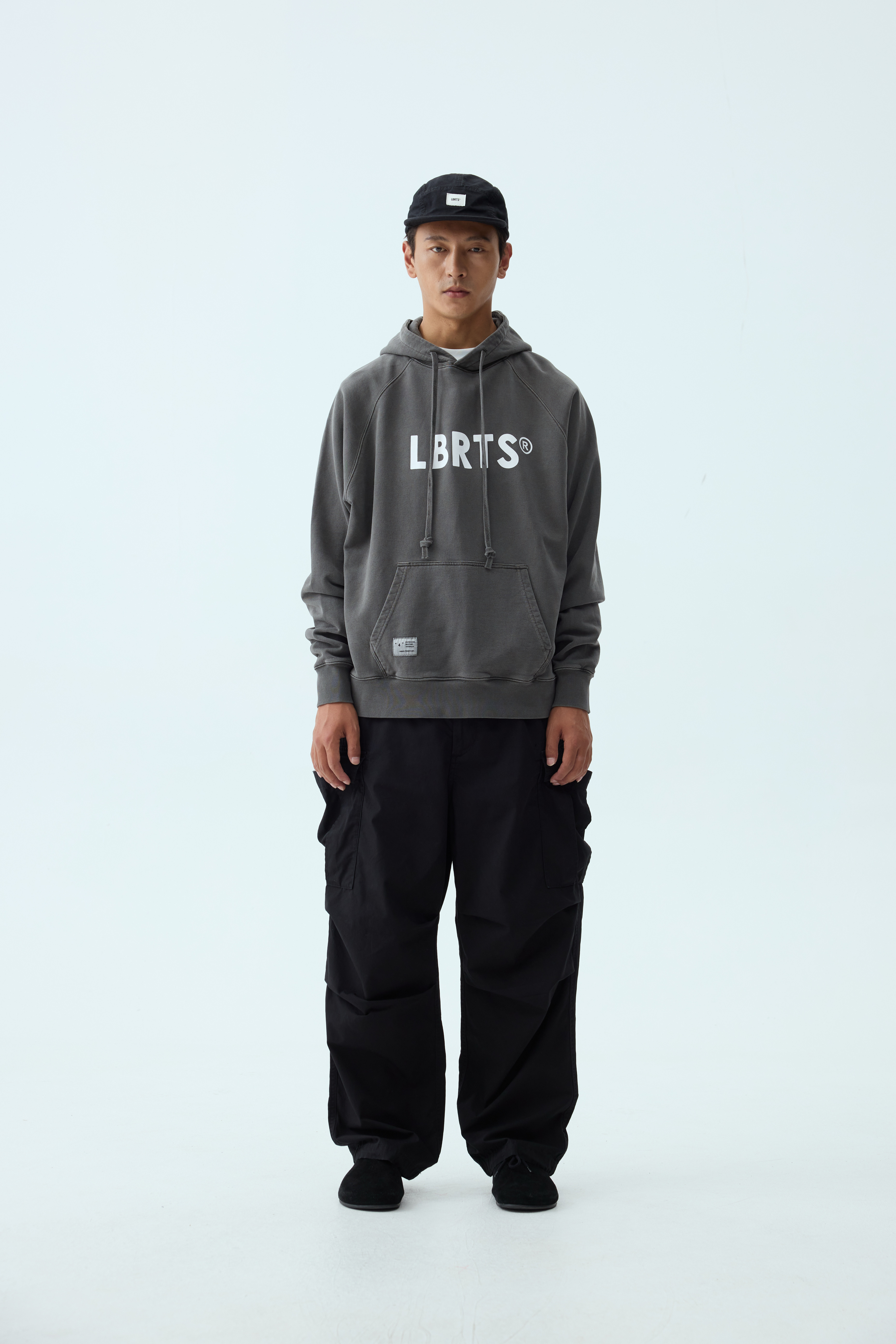 Garment-Dyed Heavyweight Military Print Hoodie