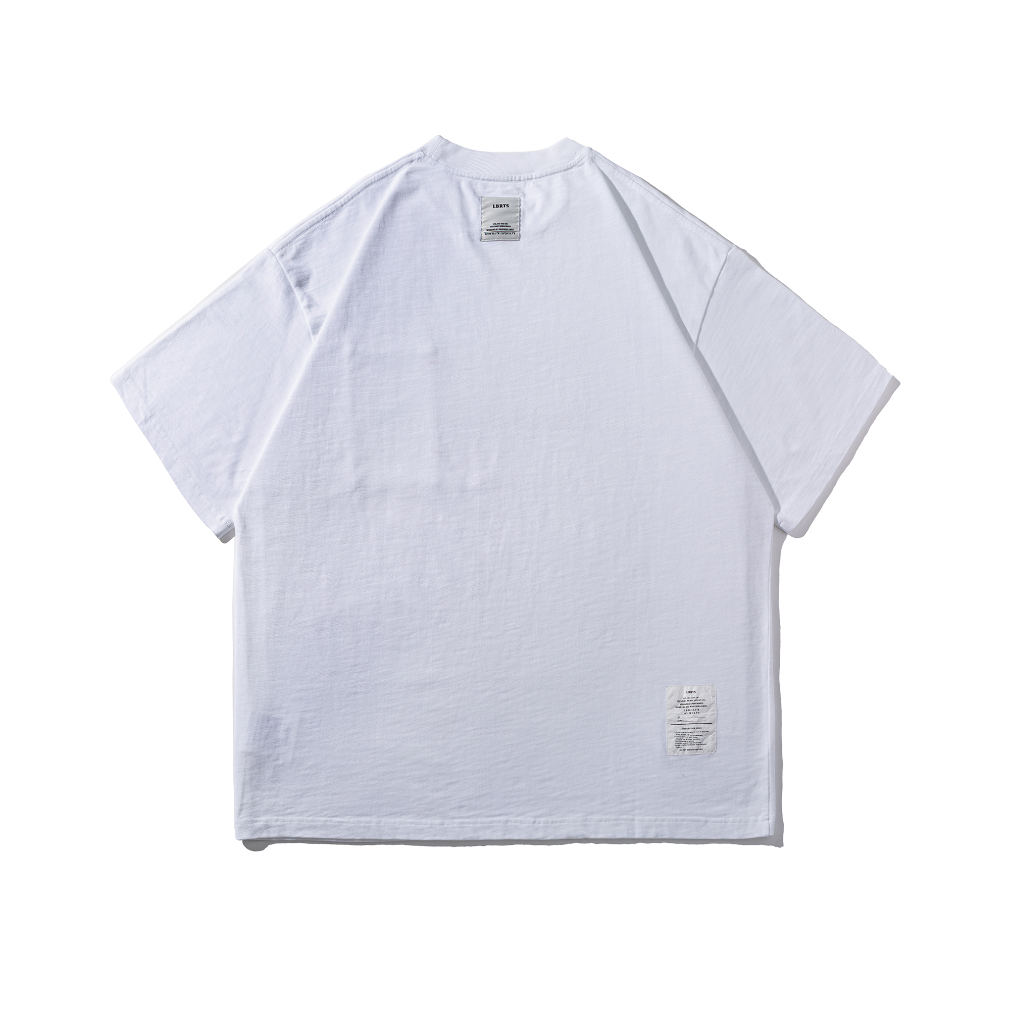 Men's Slub Cotton Pocket Crewneck T-shirt - Textured Mid-Weight Cotton
