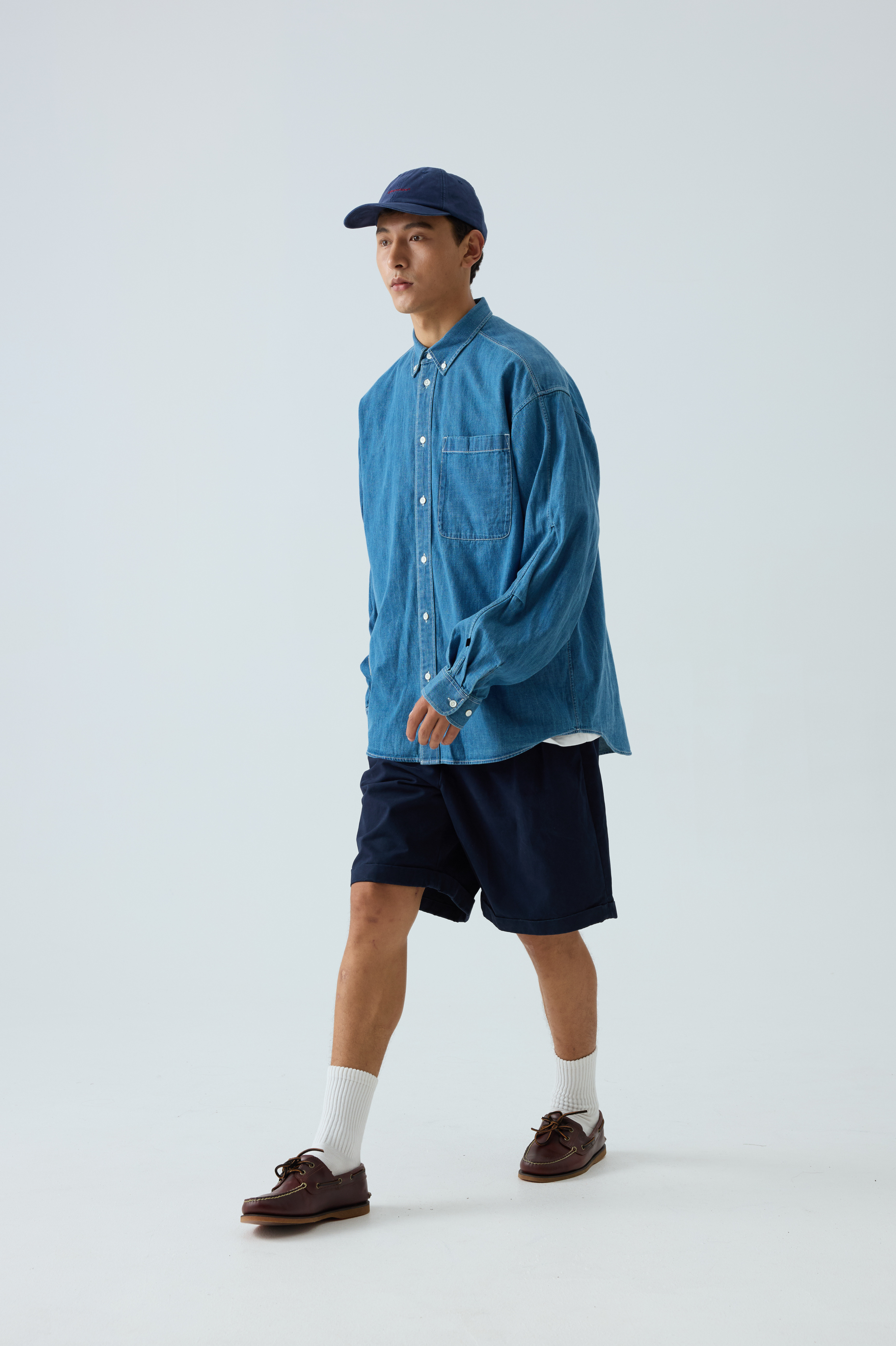 Men‘s B.D. Wash Denim Shirt - Oversized Utility Chambray Shirt