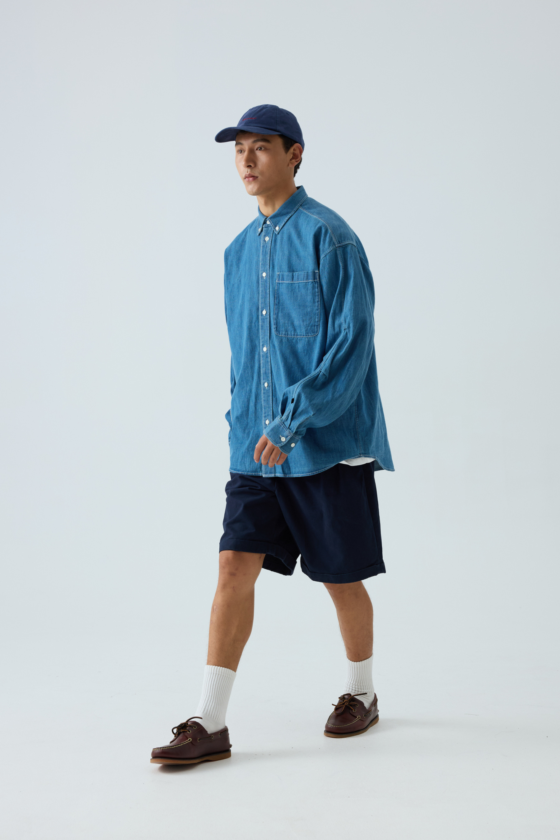 Men‘s B.D. Wash Denim Shirt - Oversized Utility Chambray Shirt