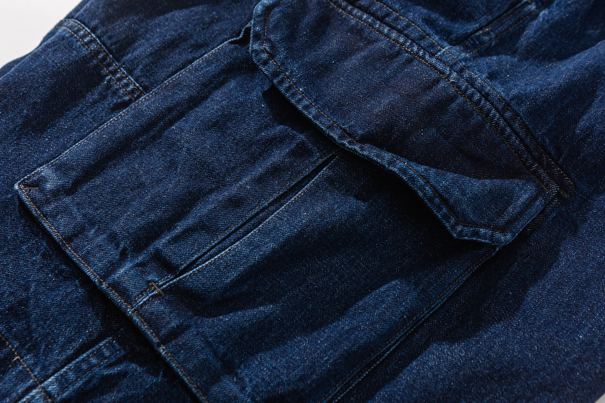 Men's Cargo Denim Shorts - Relaxed Fit Utility Shorts