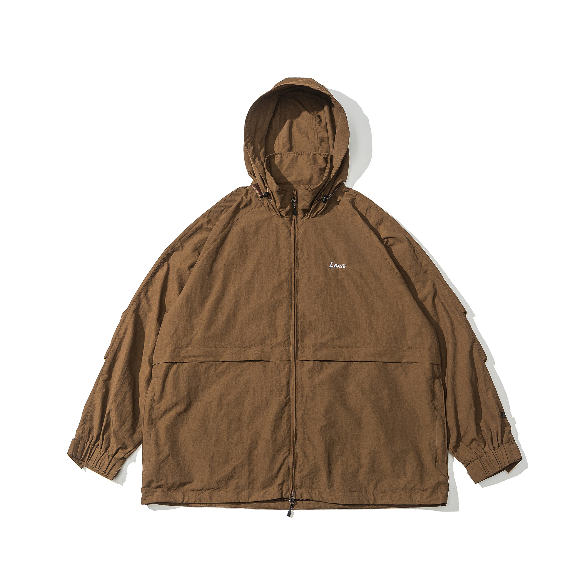 Men's Waterproof Hiking Jacket with Stowable Hood-Liberaturs