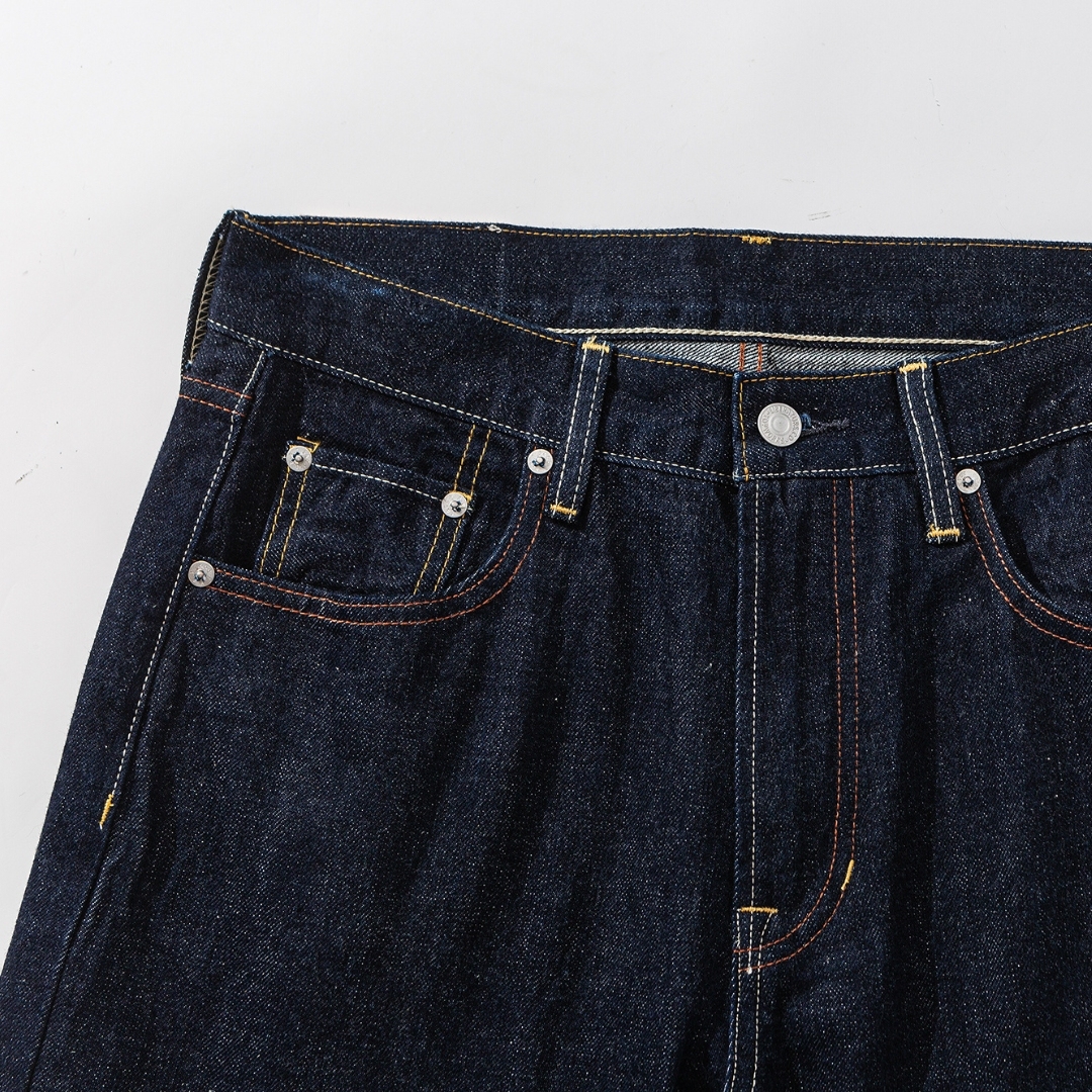 Men's Selvedge Denim Jeans - One-Wash Raw Denim with Comfort Fit