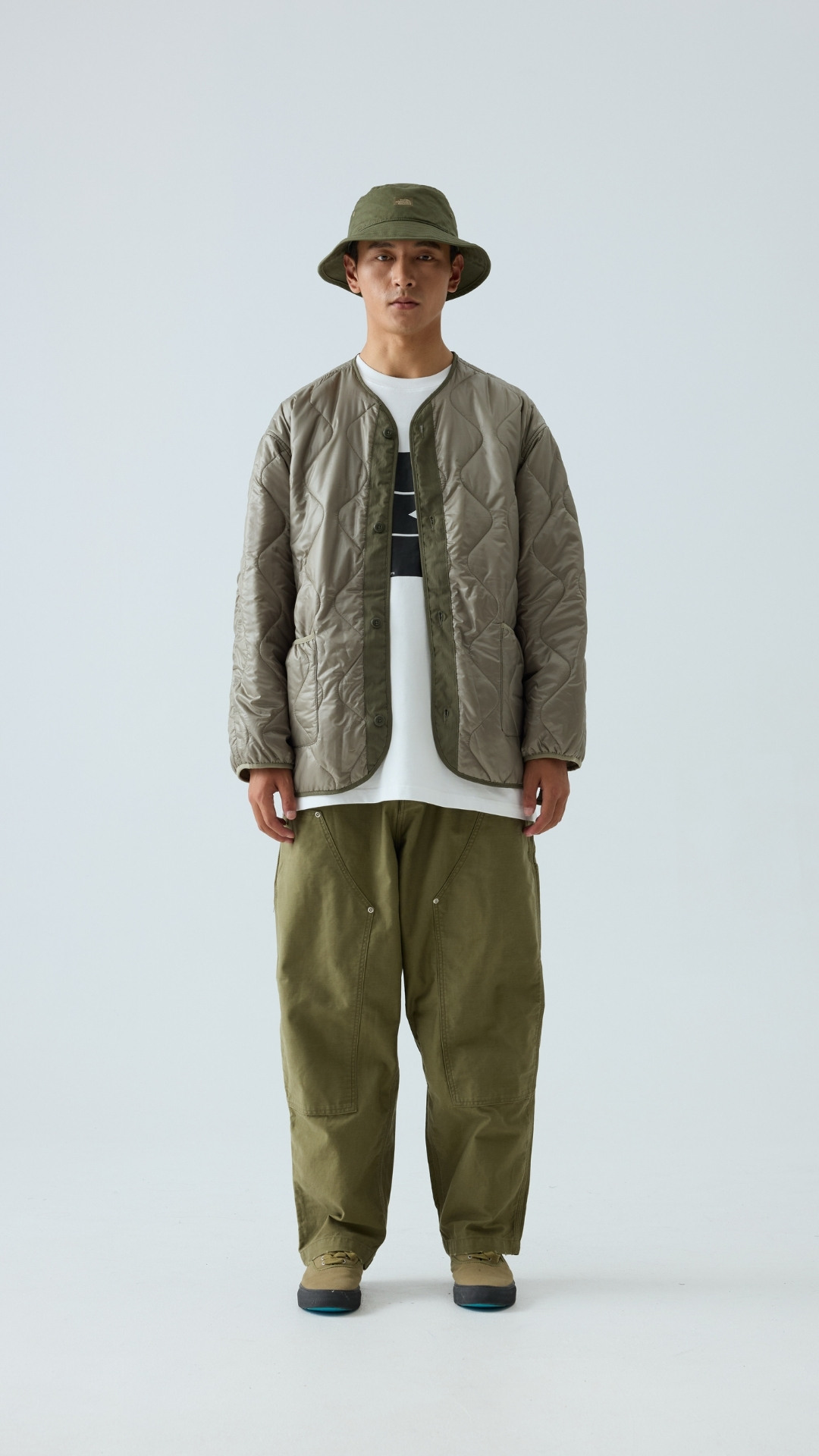 Men's Field Quilted Jacket - Utility Overshirt with Button Front-Liberaturs