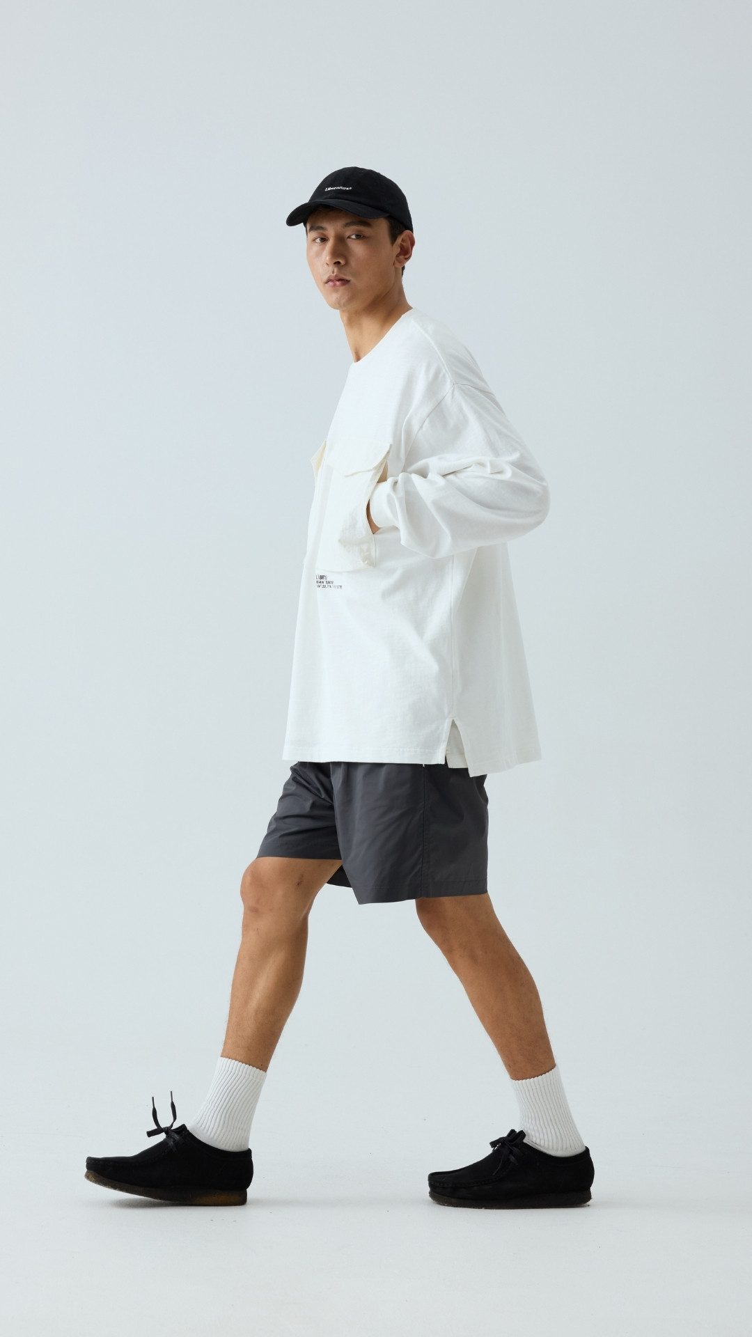 Men's Utility Long Sleeve T-Shirt with Multiple Pockets - Tactical Field Tee-Liberaturs