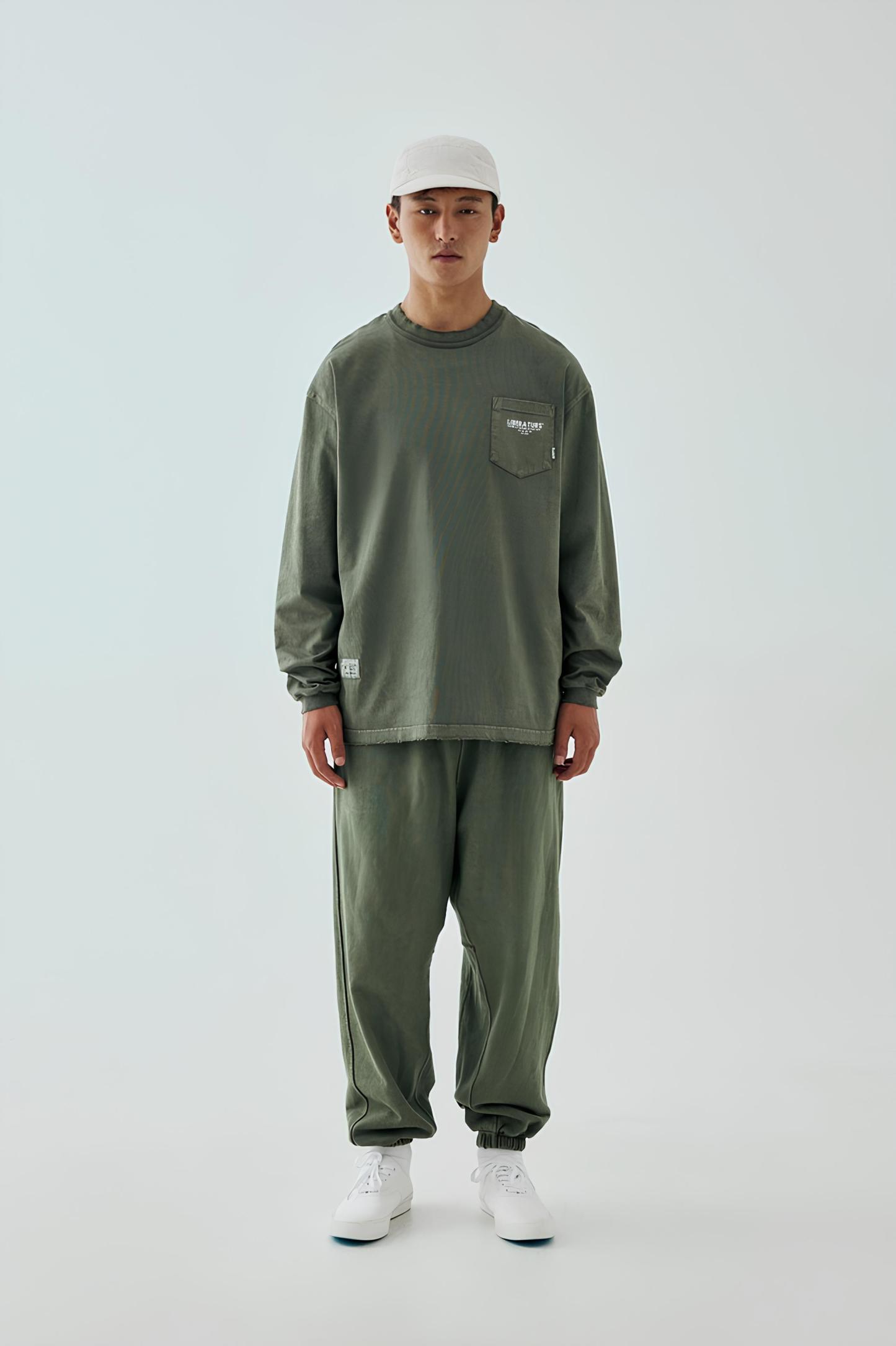 Men's Heavyweight Sweatpants - Garment-Dyed & Distressed-Liberaturs