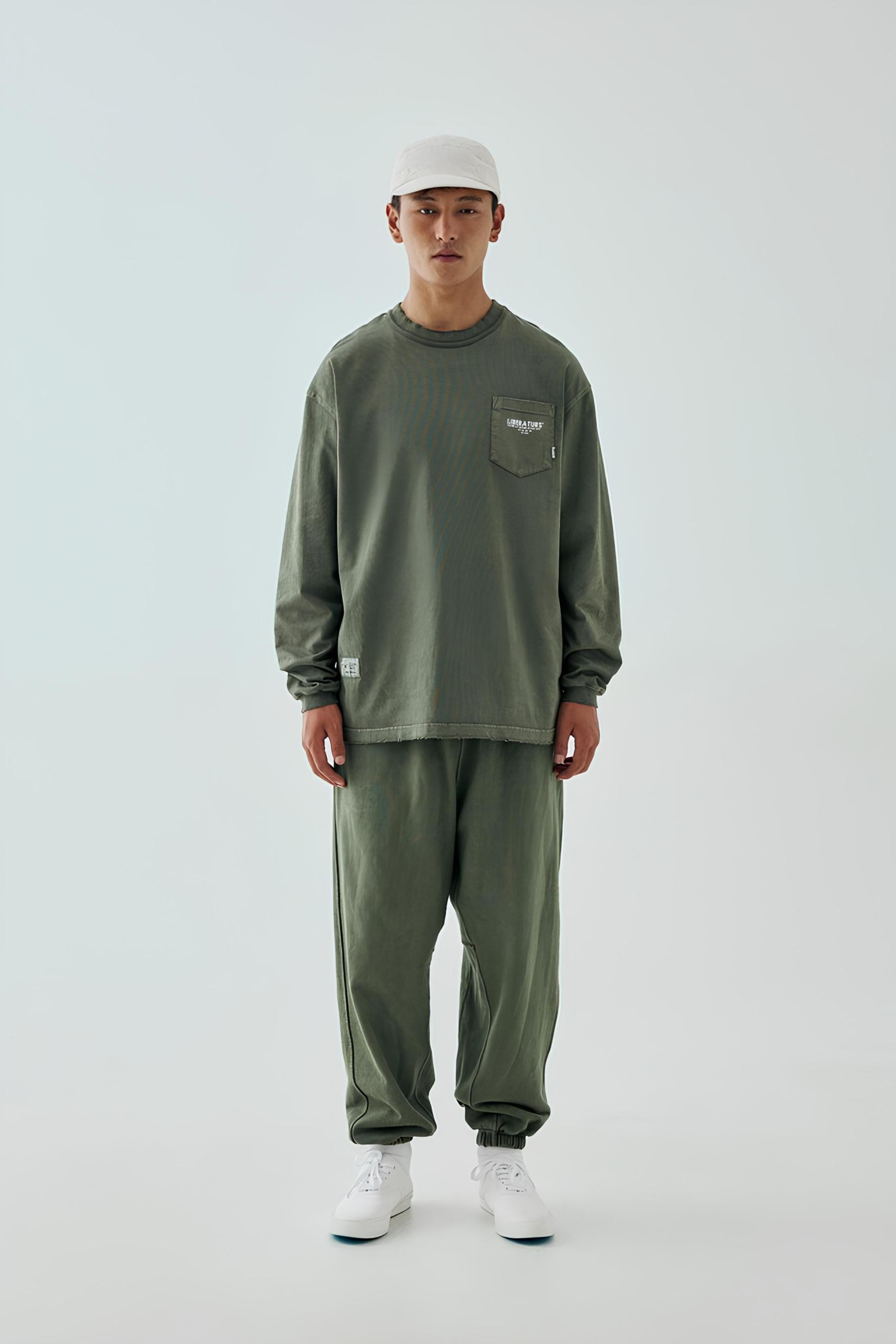 Men's Heavyweight Sweatpants - Garment-Dyed & Distressed-Liberaturs