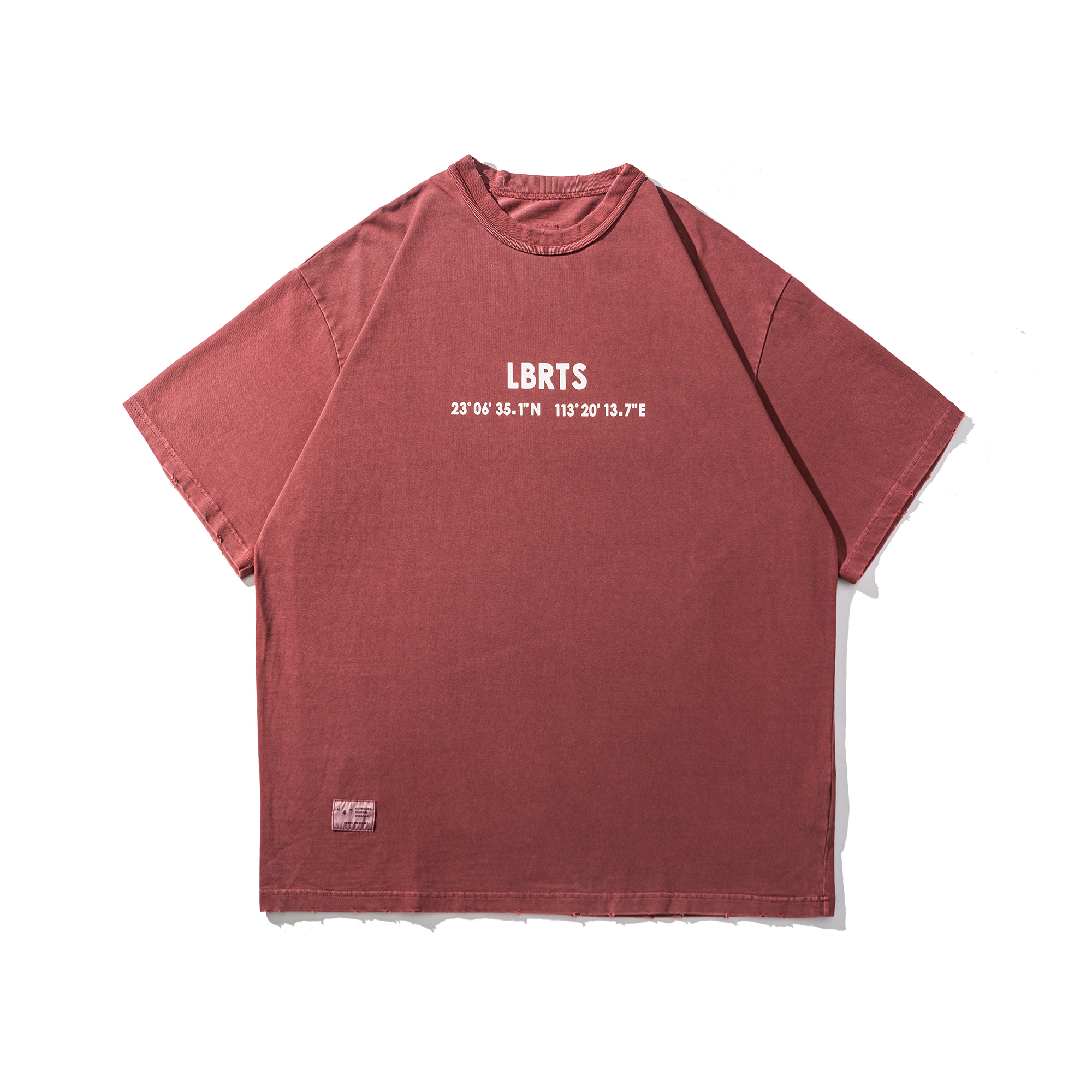 Men's Garment Dyed Vintage Distressed Front & Back Graphic T-shirt - Heavyweight Cotton