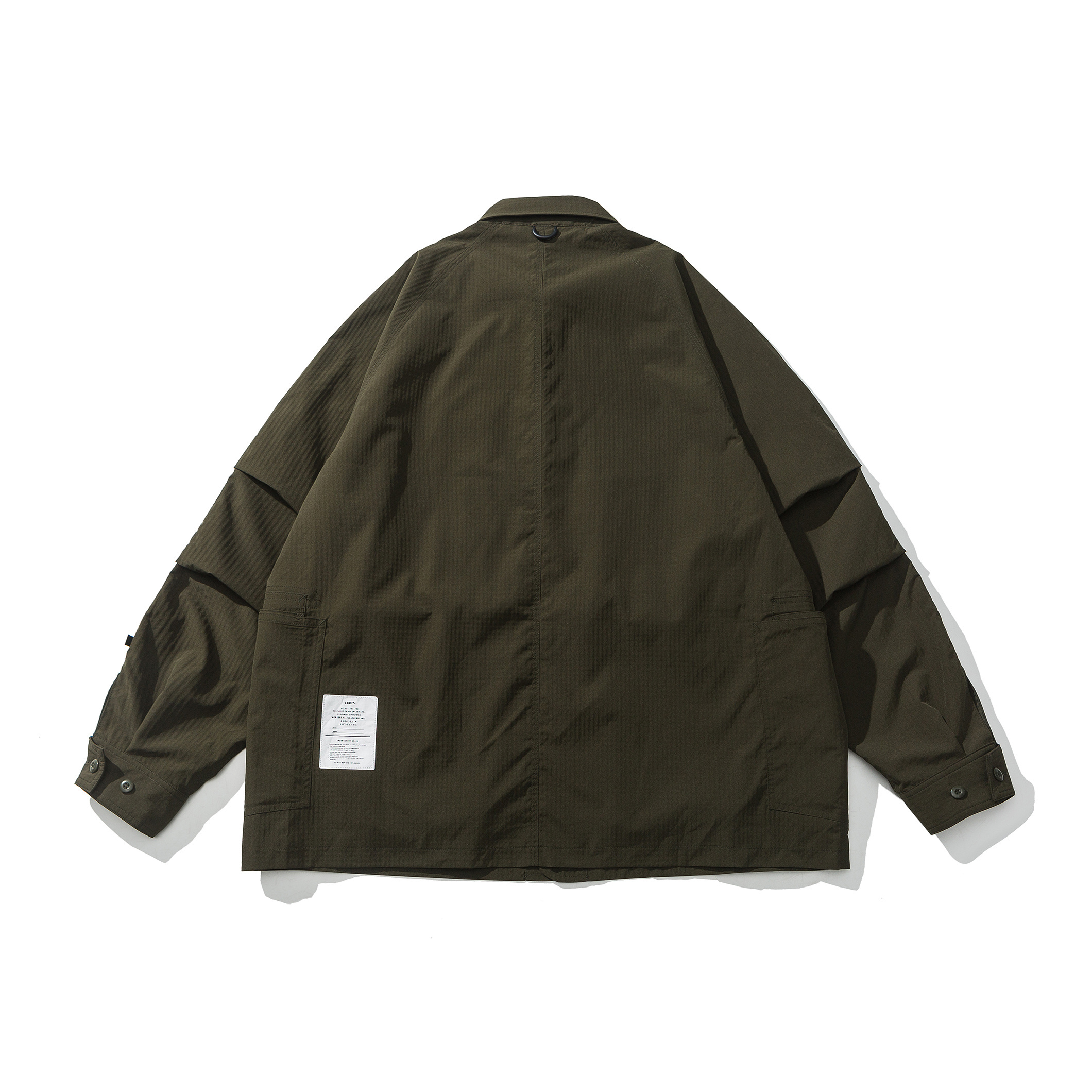 Men's Technical Blazer - Multi-Pocket Safari Jacket with Ripstop Fabric -Liberaturs
