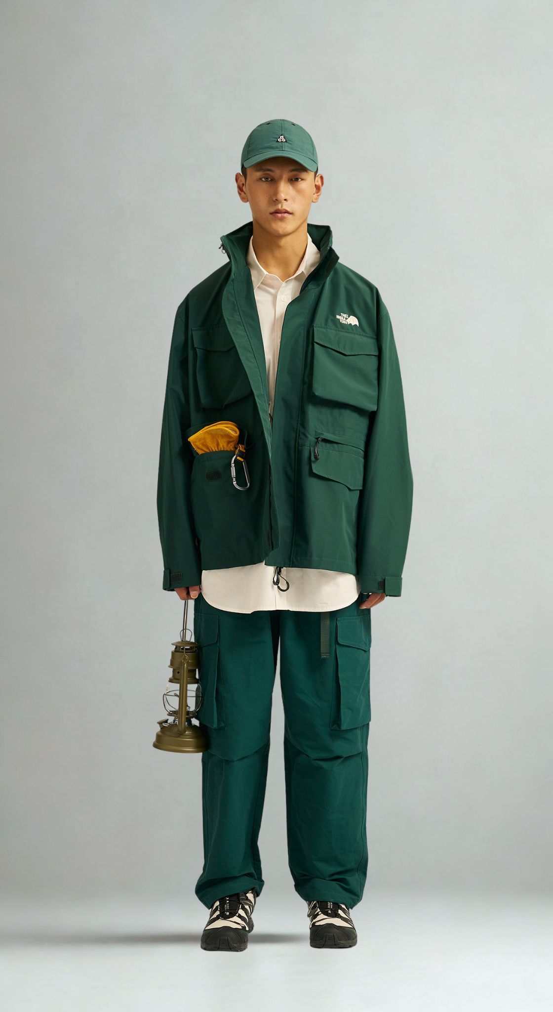 Men's Waterproof Anorak Jacket - Teflon Triple-Protection Shell for Outdoor Adventures