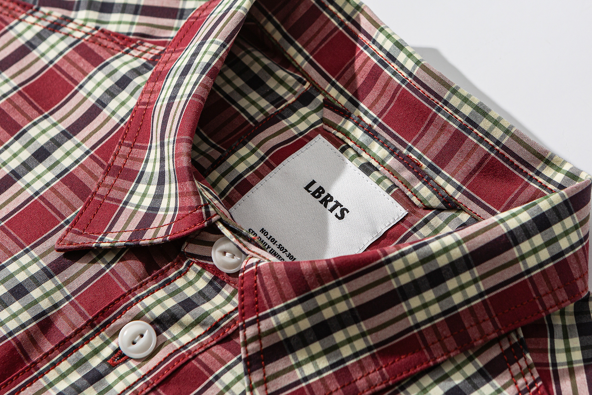 Vintage Red Plaid Shirt - Men's Brushed Cotton Flannel Shirt-Liberaturs