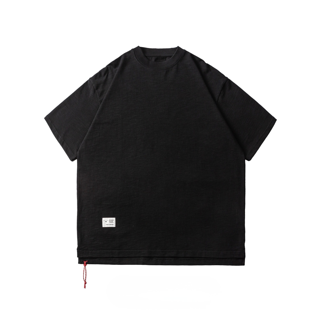 Men's Heavyweight Cotton T-Shirt - Embroidered Crewneck-Liberaturs