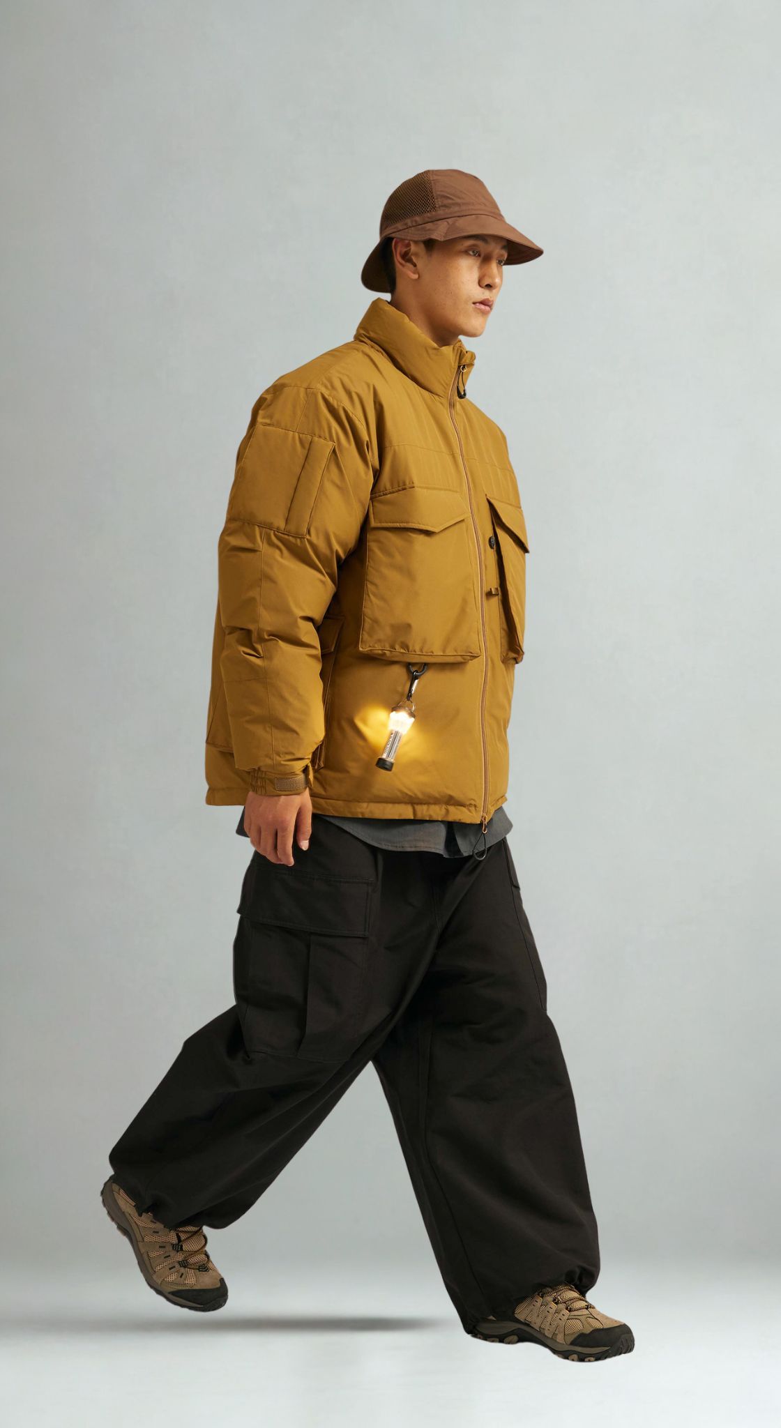 Men's Wide-Leg Cargo Pants - Relaxed Fit & Utility Design-Liberaturs