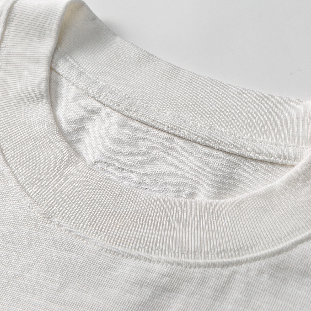 Men's Heavyweight Cotton T-Shirt - Embroidered Crewneck-Liberaturs