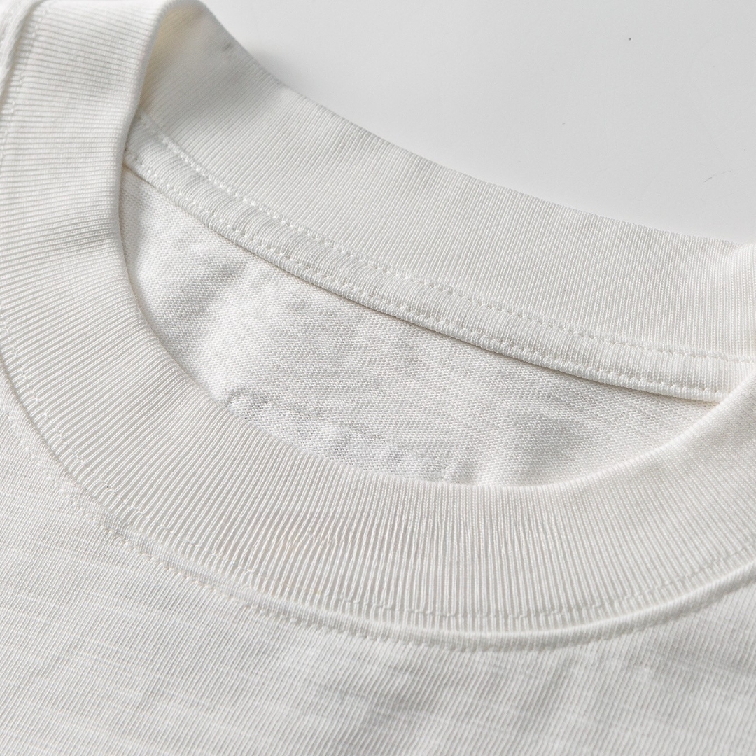 Men's Heavyweight Cotton T-Shirt - Embroidered Crewneck-Liberaturs