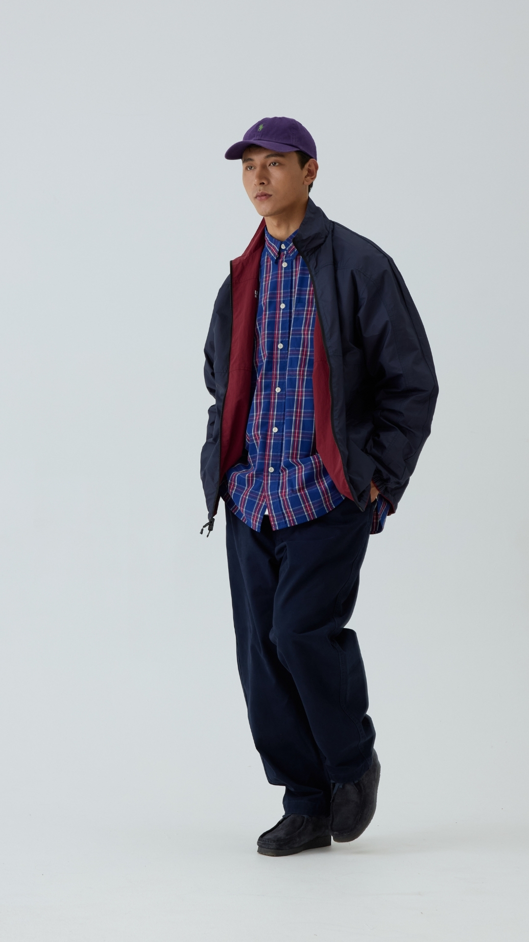 Men's Reversible Tech Jacket - 2-in-1 Windproof Shell Jacket -Liberaturs