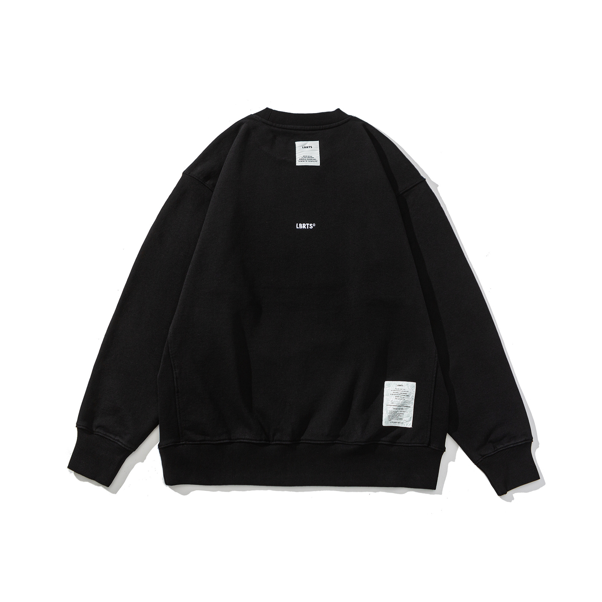 Men's Heavyweight Crewneck Sweatshirt - Embroidered Logo Pullover French Terry-Liberaturs