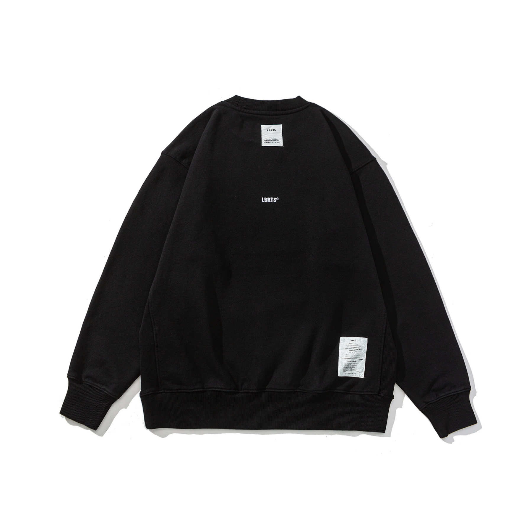 Men's Heavyweight Crewneck Sweatshirt - Embroidered Logo Pullover French Terry-Liberaturs