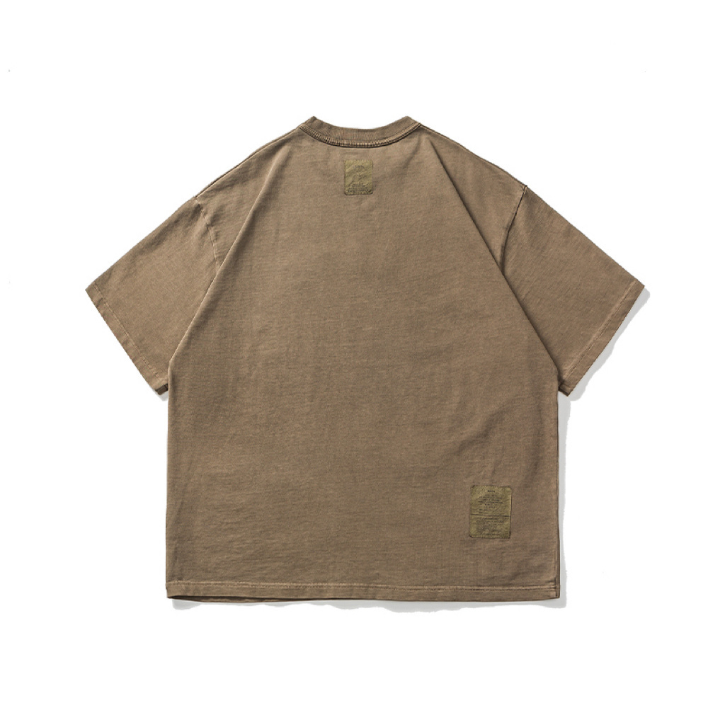 Men's Wax Print Patch Short Sleeve Tee - Heavyweight Relaxed Fit