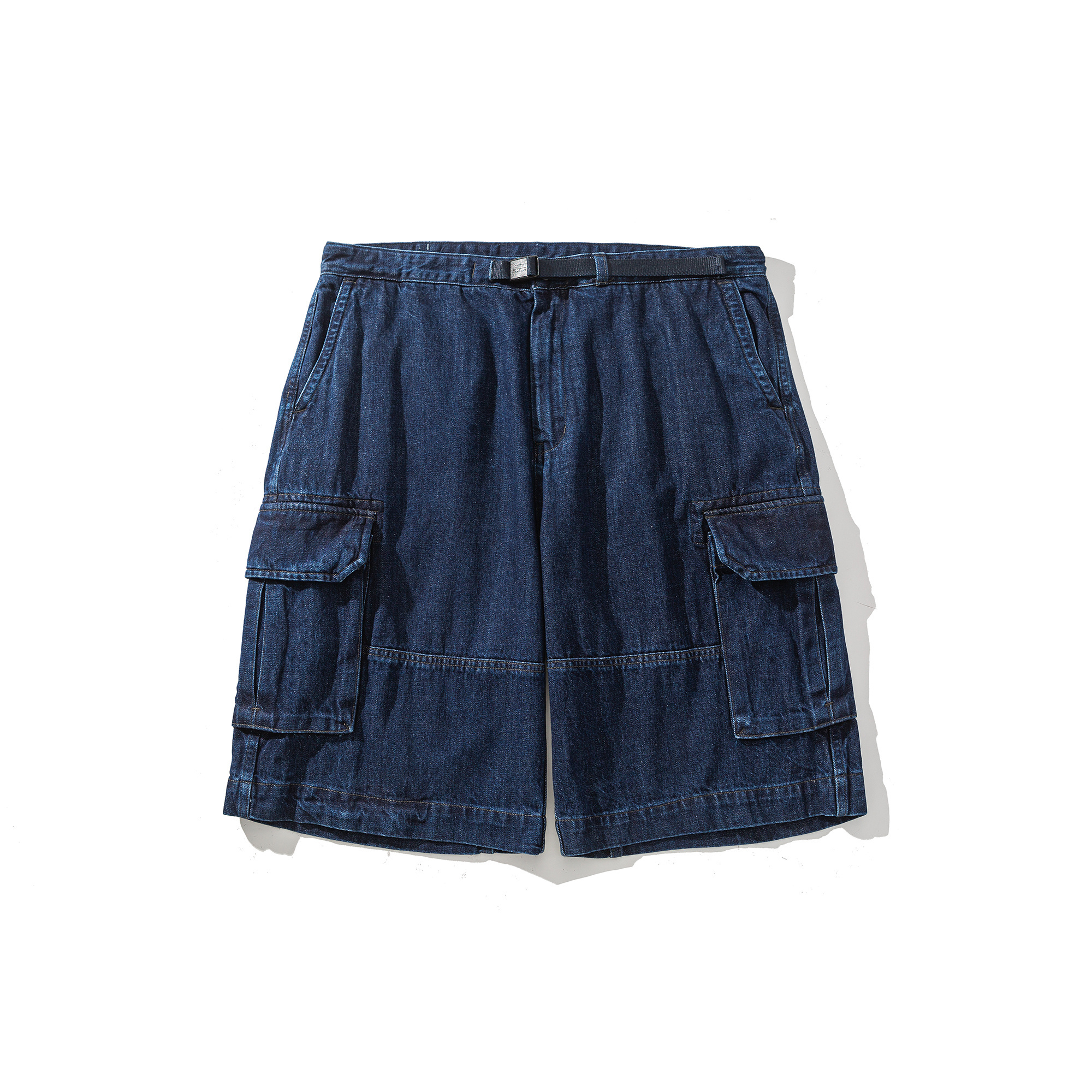 Men's Cargo Denim Shorts - Relaxed Fit Utility Shorts