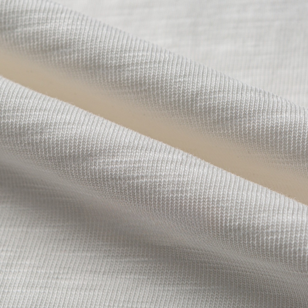 Men's Heavyweight Cotton T-Shirt - Embroidered Crewneck