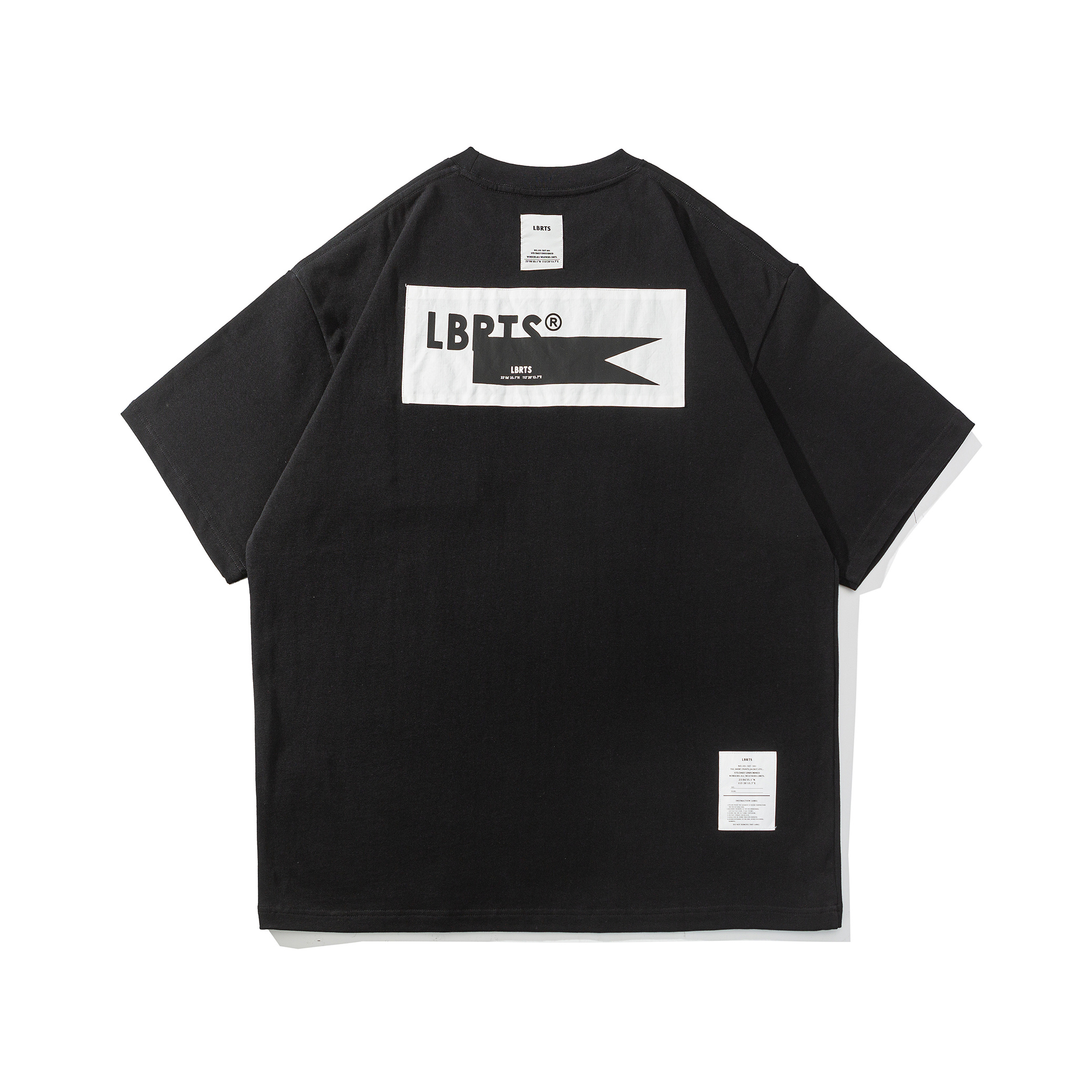 Men's Patch Print Crewneck T-shirt - Heavyweight Cotton