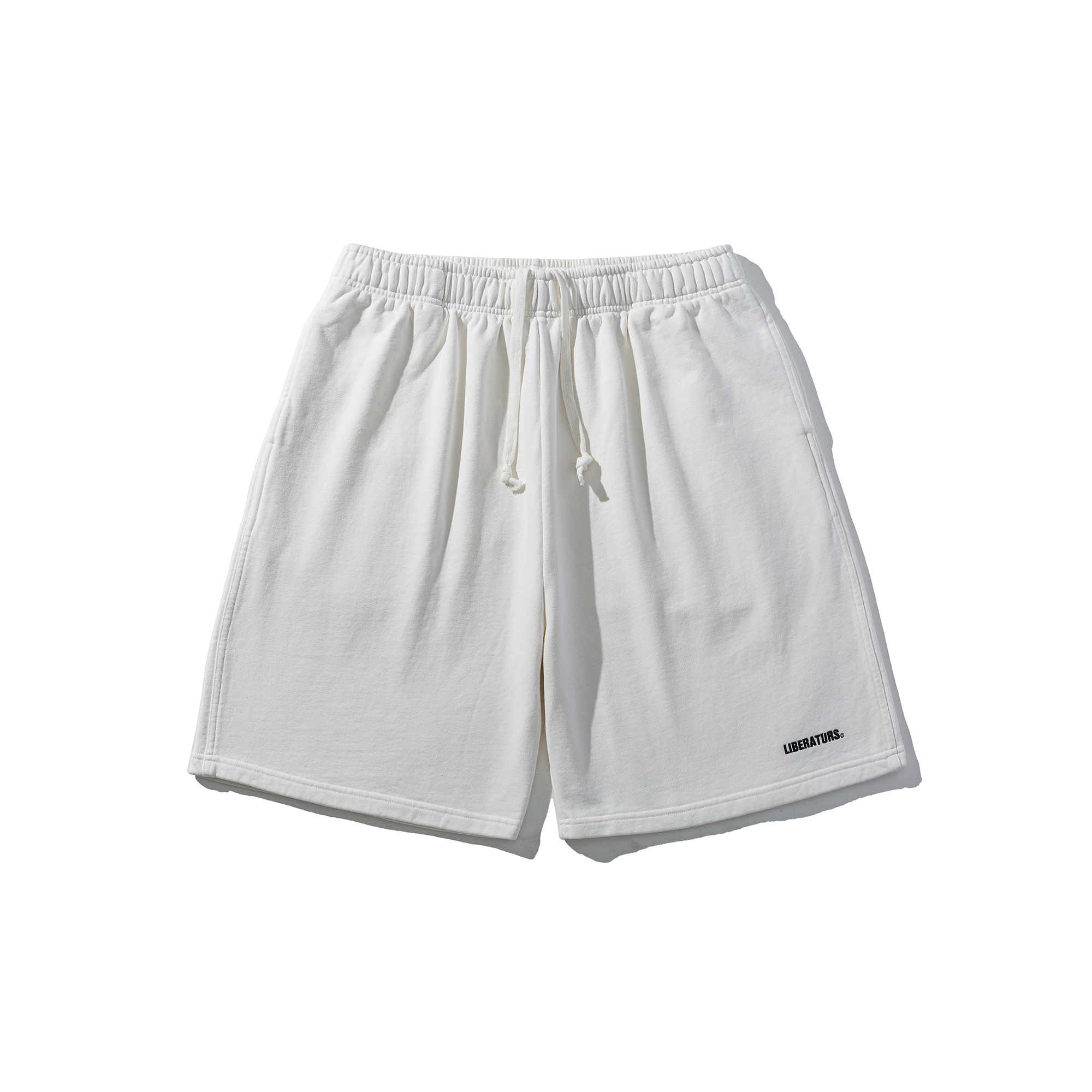 Men's Embroidered Casual Sweat Shorts - Relaxed Fit Cotton Knit