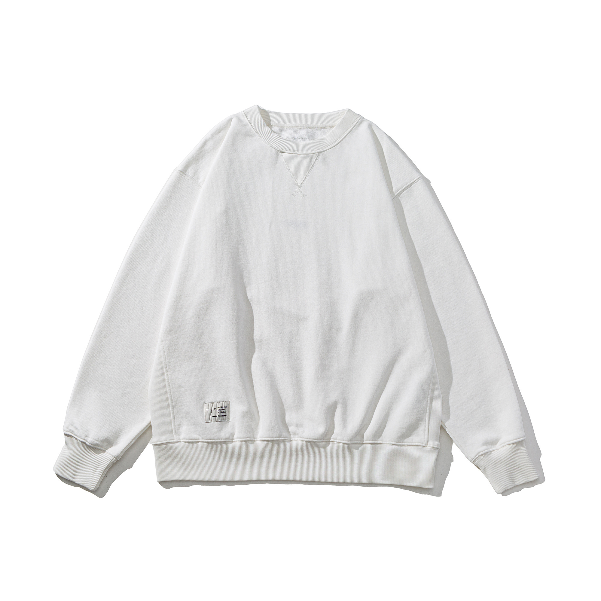 Men's Heavyweight Crewneck Sweatshirt - Embroidered Logo Pullover French Terry-Liberaturs