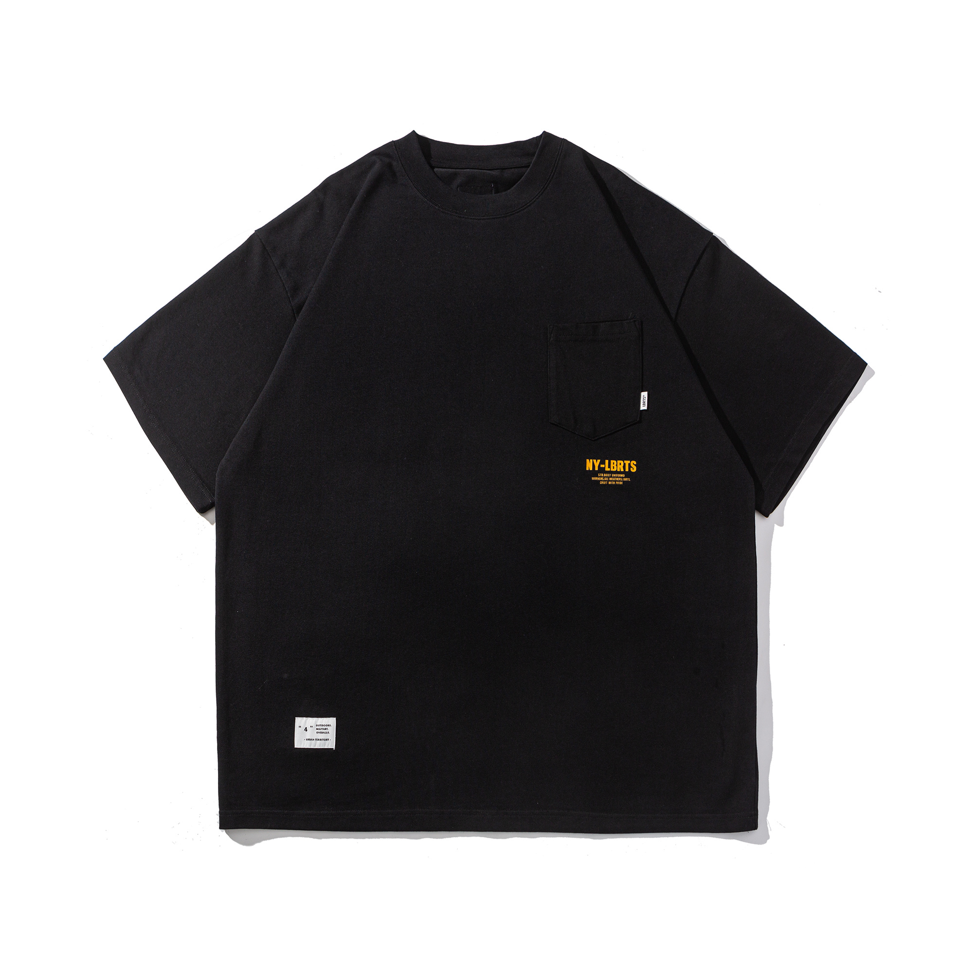 Men's Back Fan Graphic Crewneck T-shirt - Heavyweight Cotton