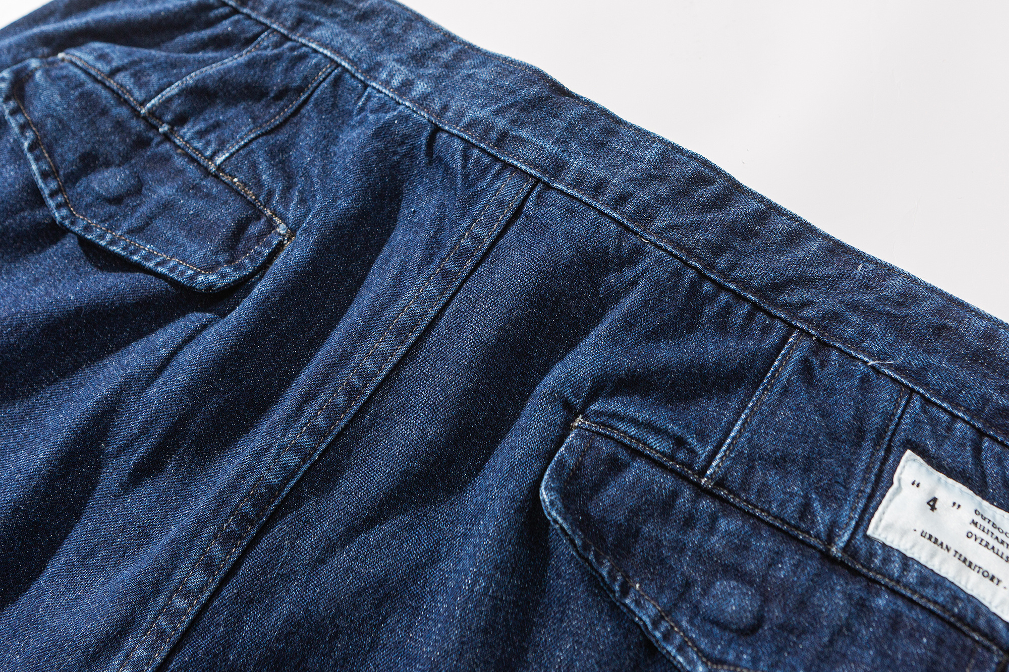 Men's Cargo Denim Shorts - Relaxed Fit Utility Shorts